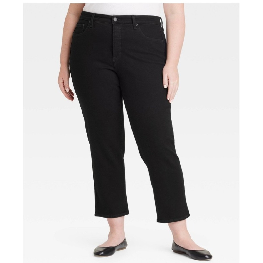 Women's Mid-Rise 80's Slim Fit Jeans - Universal Thread Black 12
